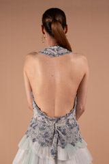 Silver Grey Feather GownDSC01638