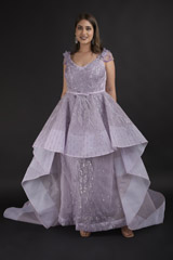 Mauve Dual Layer Gown1004_video