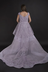 Mauve Dual Layer Gown_DTR1312