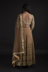 Tan Resham Embroidered Lehenga_SUB8253