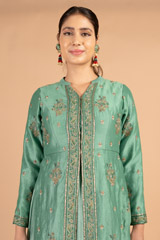 Block  Printed  Anarkali GownDSC08917