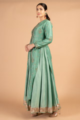 Block  Printed  Anarkali GownDSC08923