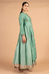 Block  Printed  Anarkali GownDSC08926