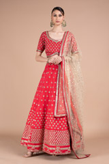 Red Bridal Lehenga