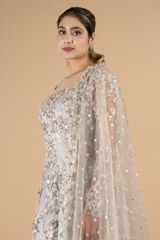 Grey Embellished GownDSC09211