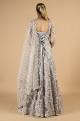 Grey Embellished GownDSC09213