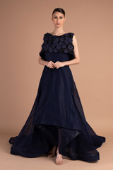 Blue High Low Gown