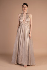 Draped Organza Gown