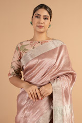 Gulabi Chanderi SareeDSC00843