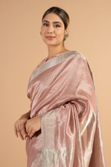Gulabi Chanderi SareeDSC00845