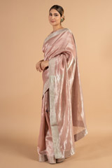 Gulabi Chanderi SareeDSC00846