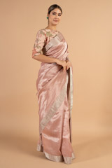 Gulabi Chanderi SareeDSC00847