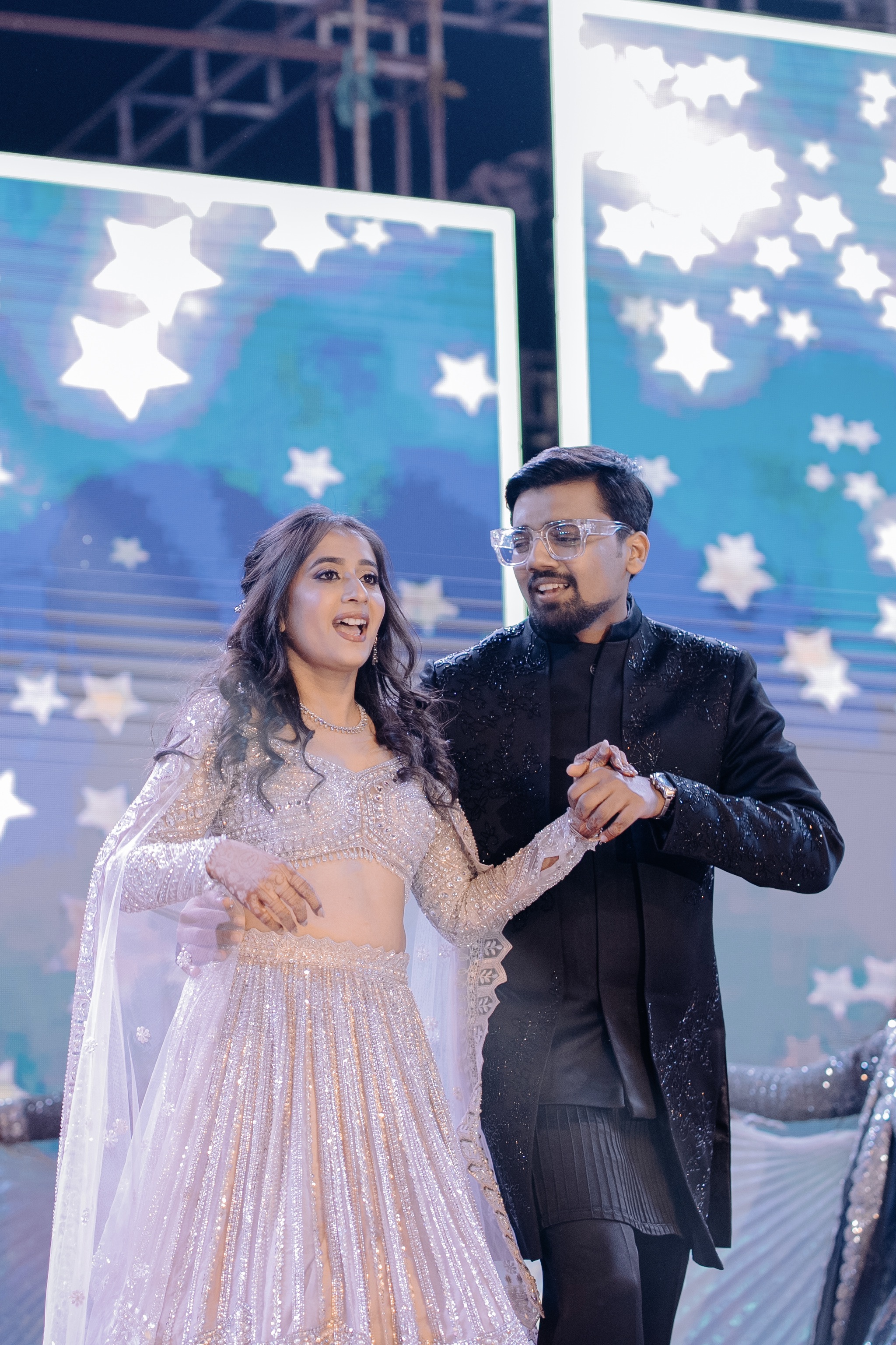 Misty Lilac Lehenga With Silver Sequins Embellishment1