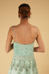 Aqua Blue Embroidered GownDSC06937