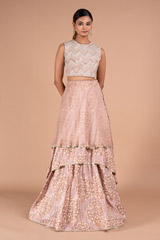 Layered Skirt with Crop Top