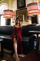 Red Beaded GownDSC05482