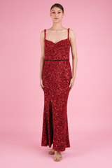 Red Beaded GownDSC05720