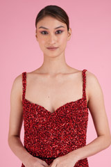 Red Beaded GownDSC05721