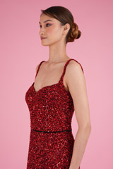 Red Beaded GownDSC05723