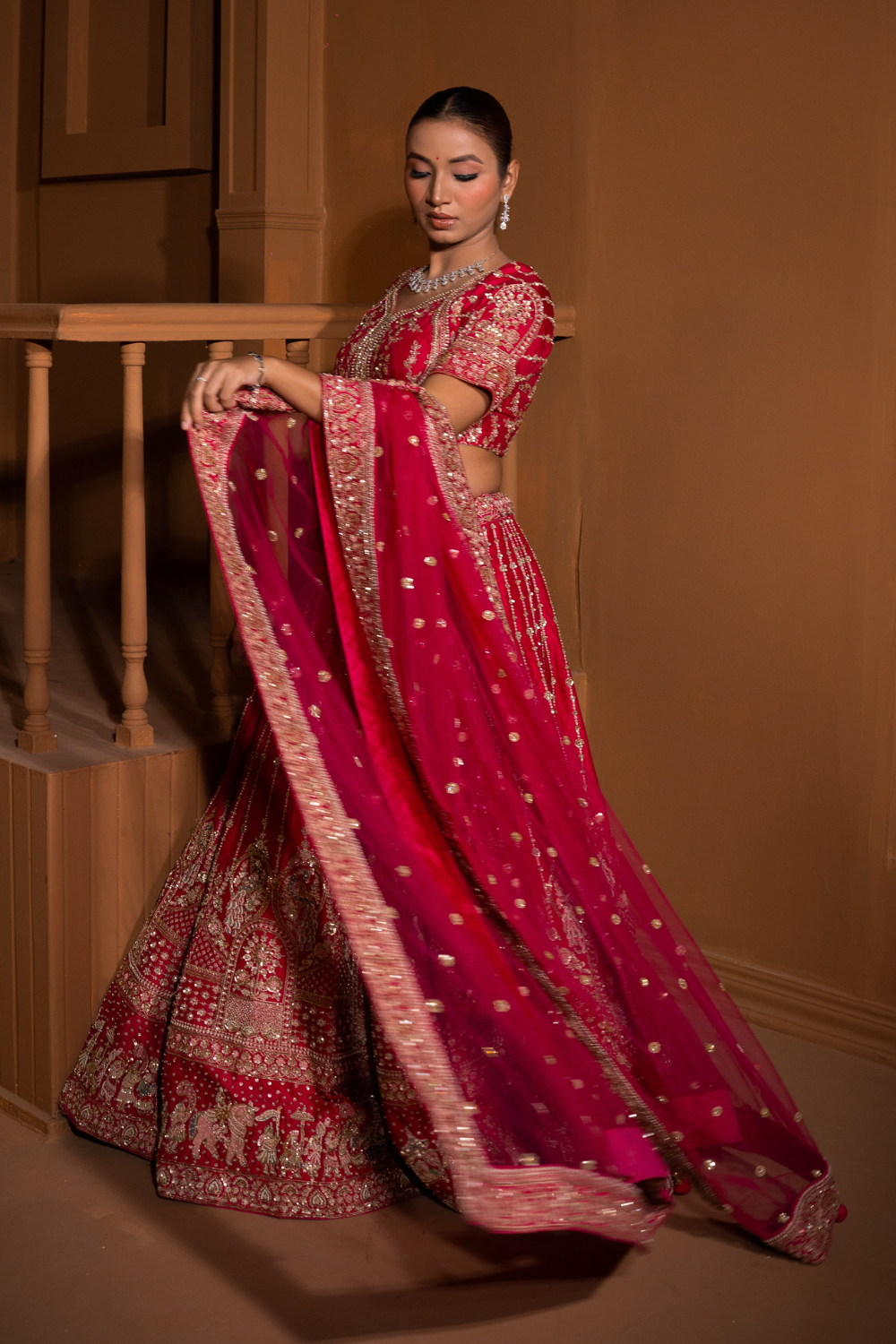 Rani Pink Royal Heritage Lehenga3