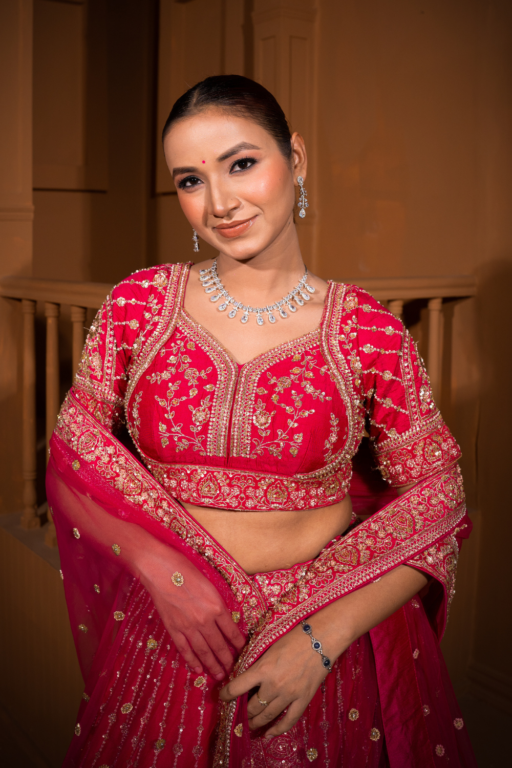 Rani Pink Royal Heritage Lehenga5
