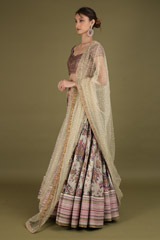 Multi Colour Screen Print LehengaDSC02189