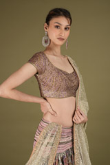 Multi Colour Screen Print LehengaDSC02191