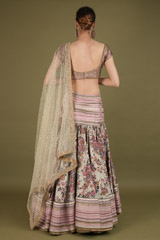 Multi Colour Screen Print LehengaDSC02193