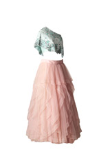 Pink Embroidered Top Bottom Set2