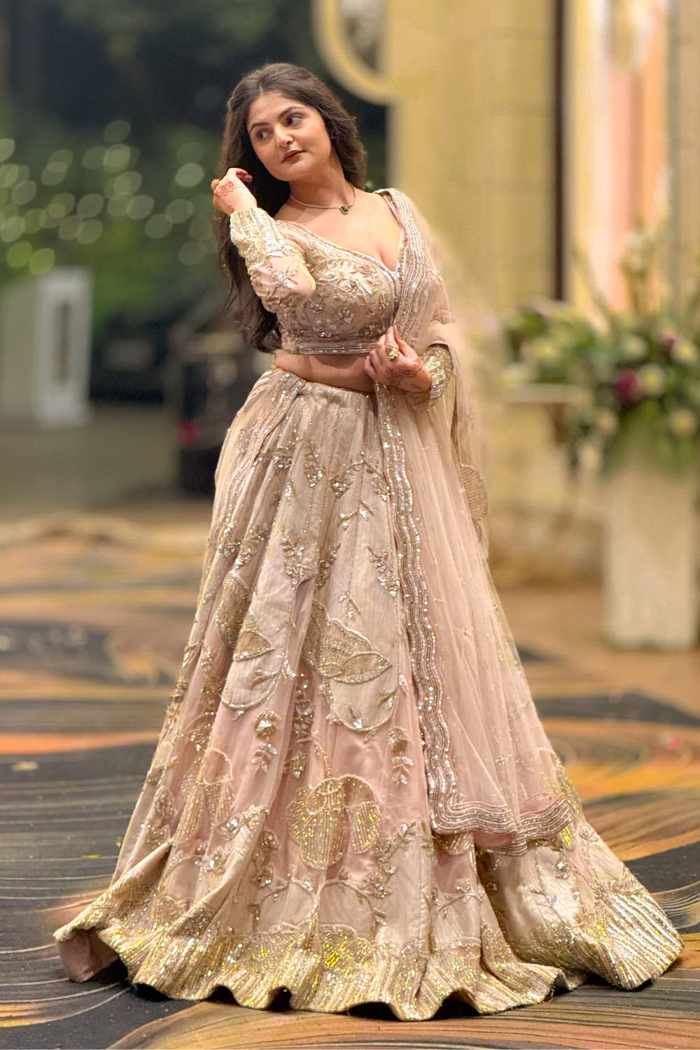 Rose Gold Lehenga Set2