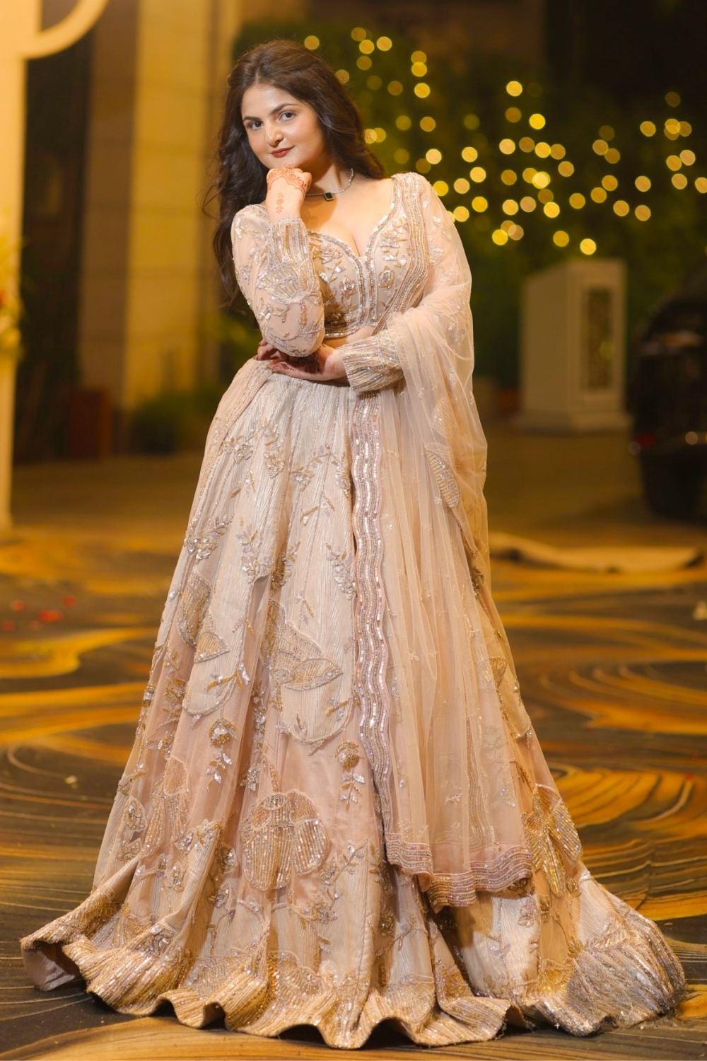 Rose Gold Lehenga Set4