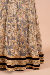 Gold And Maroon  Embellished  GownDSC07572