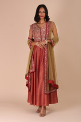 Red Resham Work Anarkali1044_video