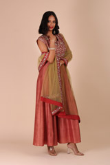 Red Resham Work AnarkaliIMG_5053