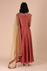 Red Resham Work AnarkaliIMG_5069