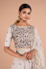 Grey Waves Butis LehengaDSC07658