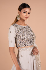 Grey Waves Butis LehengaDSC07659