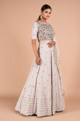 Grey Waves Butis LehengaDSC07660