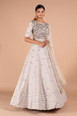 Grey Waves Butis LehengaDSC07665