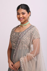Grey Resham Work AnarkaliIMG_9305