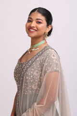 Grey Resham Work AnarkaliIMG_9306