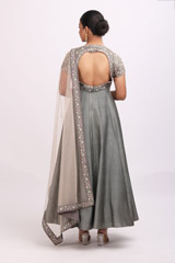 Grey Resham Work AnarkaliIMG_9317