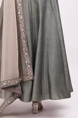 Grey Resham Work AnarkaliIMG_9318
