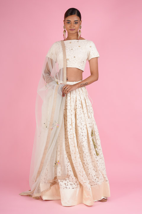 Ivory Rose Lehenga