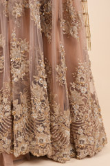 Maroon Velvet LehengaDSC00764