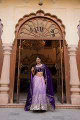 Purple Ombre Katdana LehengaDSC06929