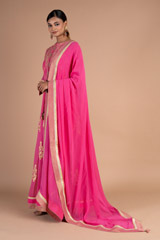 Pink Long Anarkali SetDSC07383