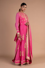 Pink Long Anarkali SetDSC07385