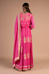Pink Long Anarkali SetDSC07391