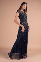 Blue Embroidery  GownDSC07100